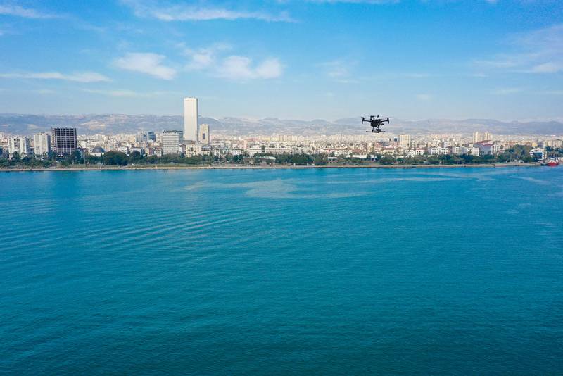 Mersin’de Denizde Drone’lu Çevre Denetimi